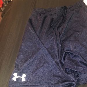 Blue under armor shorts